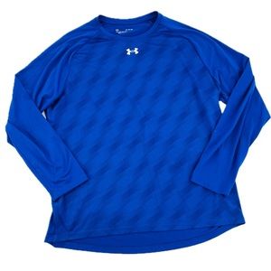 Under Armour Team Tech Loose Long Sleeve T-Shirt Royal Blue Men's Size XL